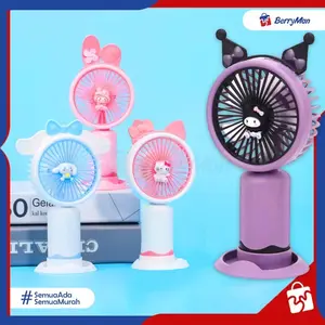 Kipas Angin Genggam SX-116 Handy Mini Fan Plastik Sanrio Cinnamoroll Kuromi Melody Portable Rechargeable