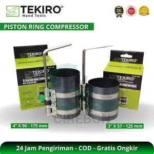TEKIRO Piston Ring Compressor 3" 4 Inch Alat Pemasang Ring Piston Penekan Cincin Piston Mobil Motor