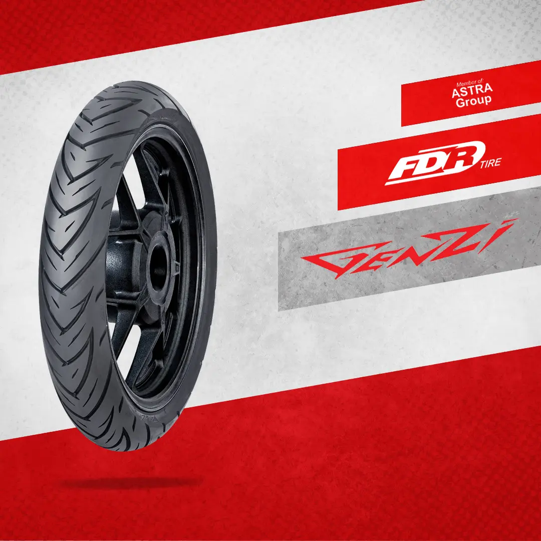FDR TT / TL GENZI Ring 17 Ban Motor Tube Type dan Tubeless Accessories Motorcycle Pelek Rasio