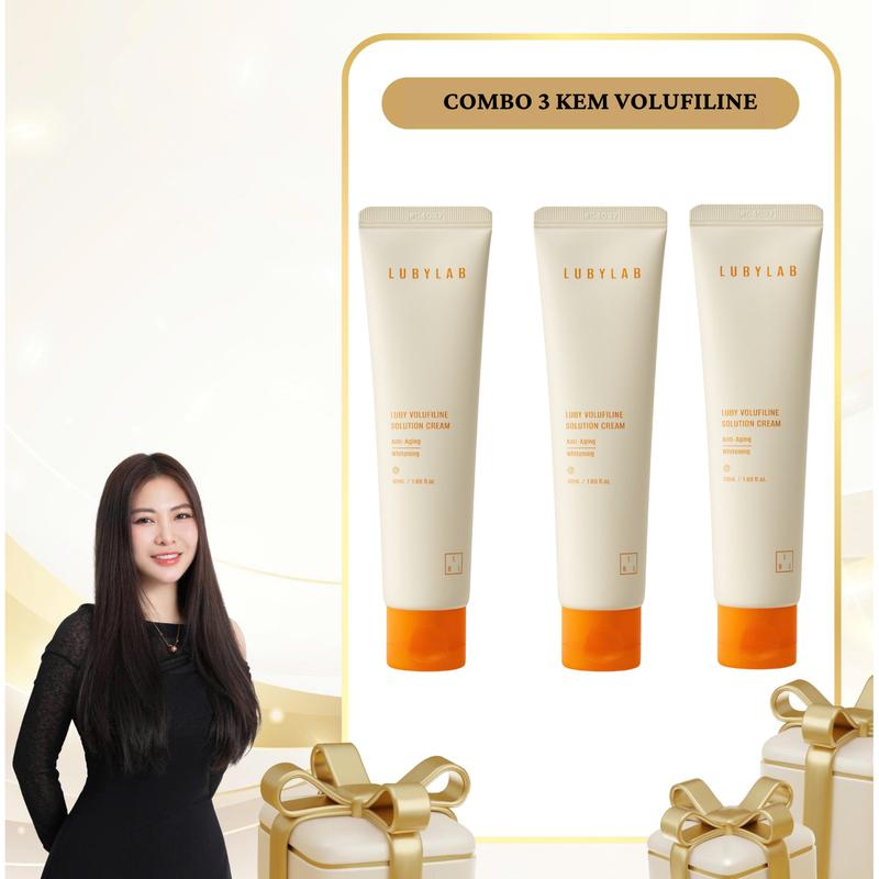 SN1804 - Combo 3 tuýp Kem tái định vị da Lubylab Volufiline Solution Cream 50ml *3 