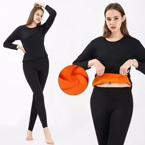 <Elok Lady>Long John Set Pakaian Dalam Hangat Wanita – Bahan Tebal & Lembut, Nyaman Dipakai dan Menjaga Suhu Tubuh