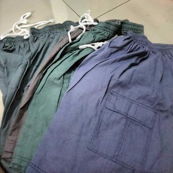Product Review of 100k Dpt 5Pcs Celana Kanvas Semi Jeans Kolor Harian Santai Abu Cargo Karet Melar Nyaman Lembut Casual Pria from a**8 2