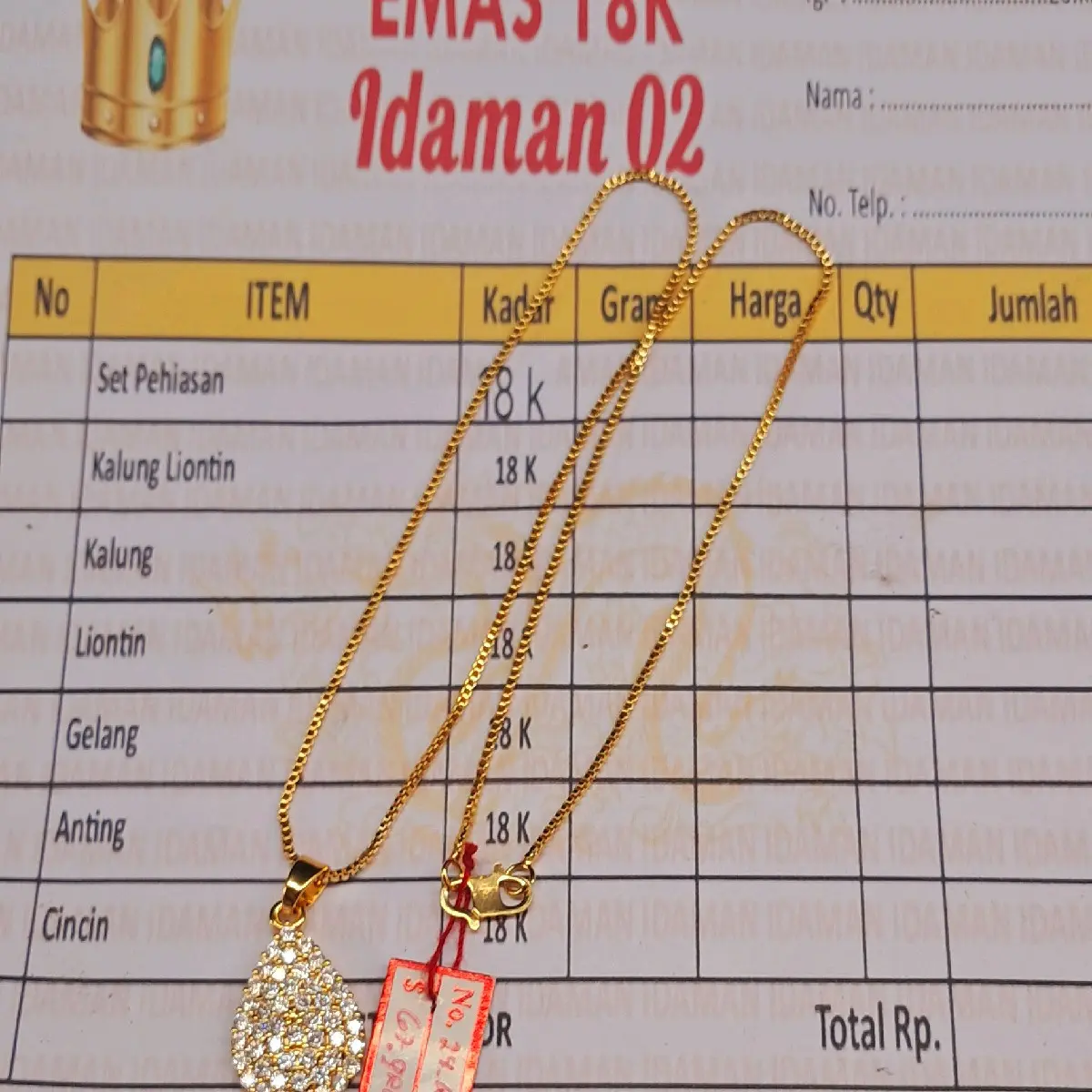 kalung fre liontin Xuping WANITA Anti karat bagus di pakai sehari hari bisa COD