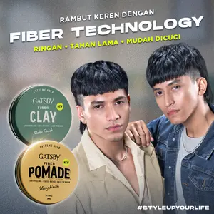 [ Jakarta ] Gatsby Fiber Extreme Hold 80g / minyak Rambut - Pomade Glossy