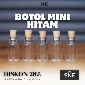 BOTOL MINI WARNA HITAM ONEPERZEN