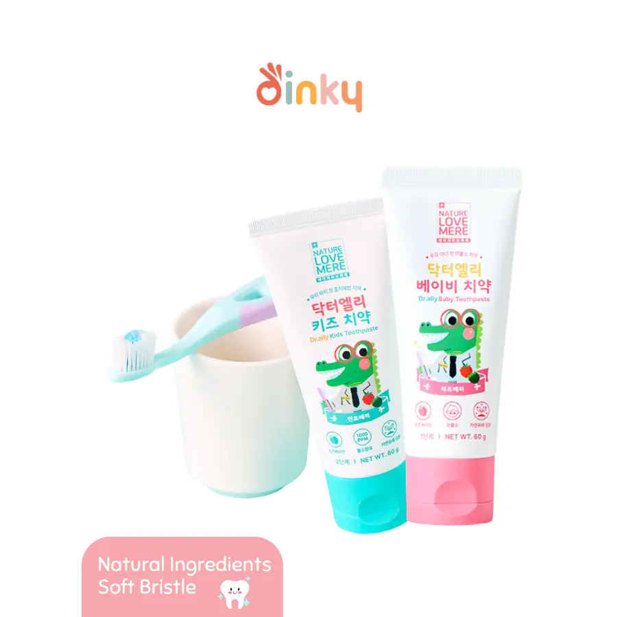 Nature Love Mere - Soft Bristles Easy Grip Toothbrush / Toothpaste | Dental Oral Care from 0M+