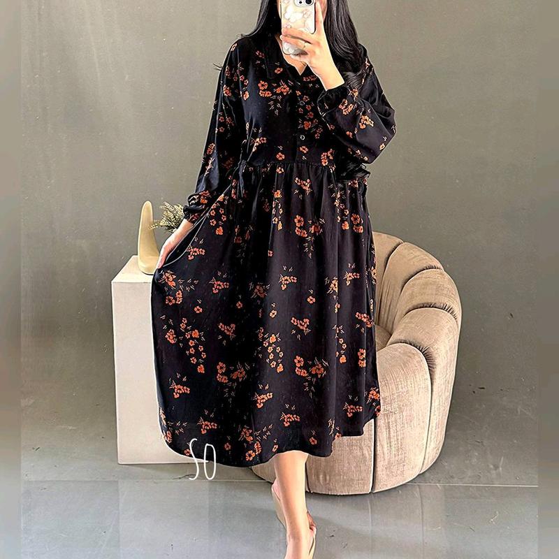 CLARA DRESS MATT RAYON TEBAL 0