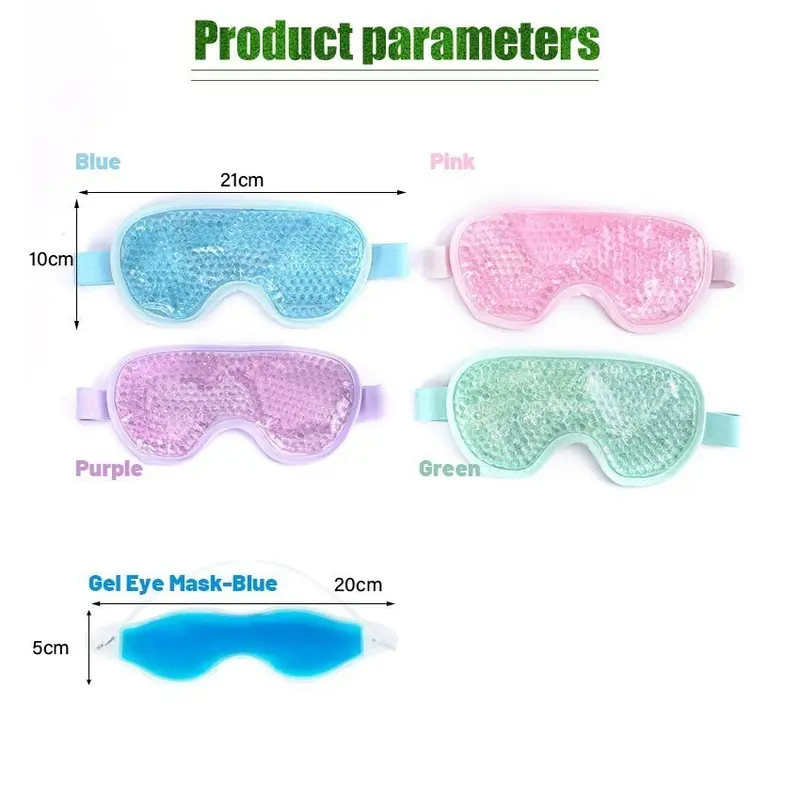Hot & Cold Gel Sleeping Beads Eye Mask - Penutup Kompres Mata Panas & Dingin 4