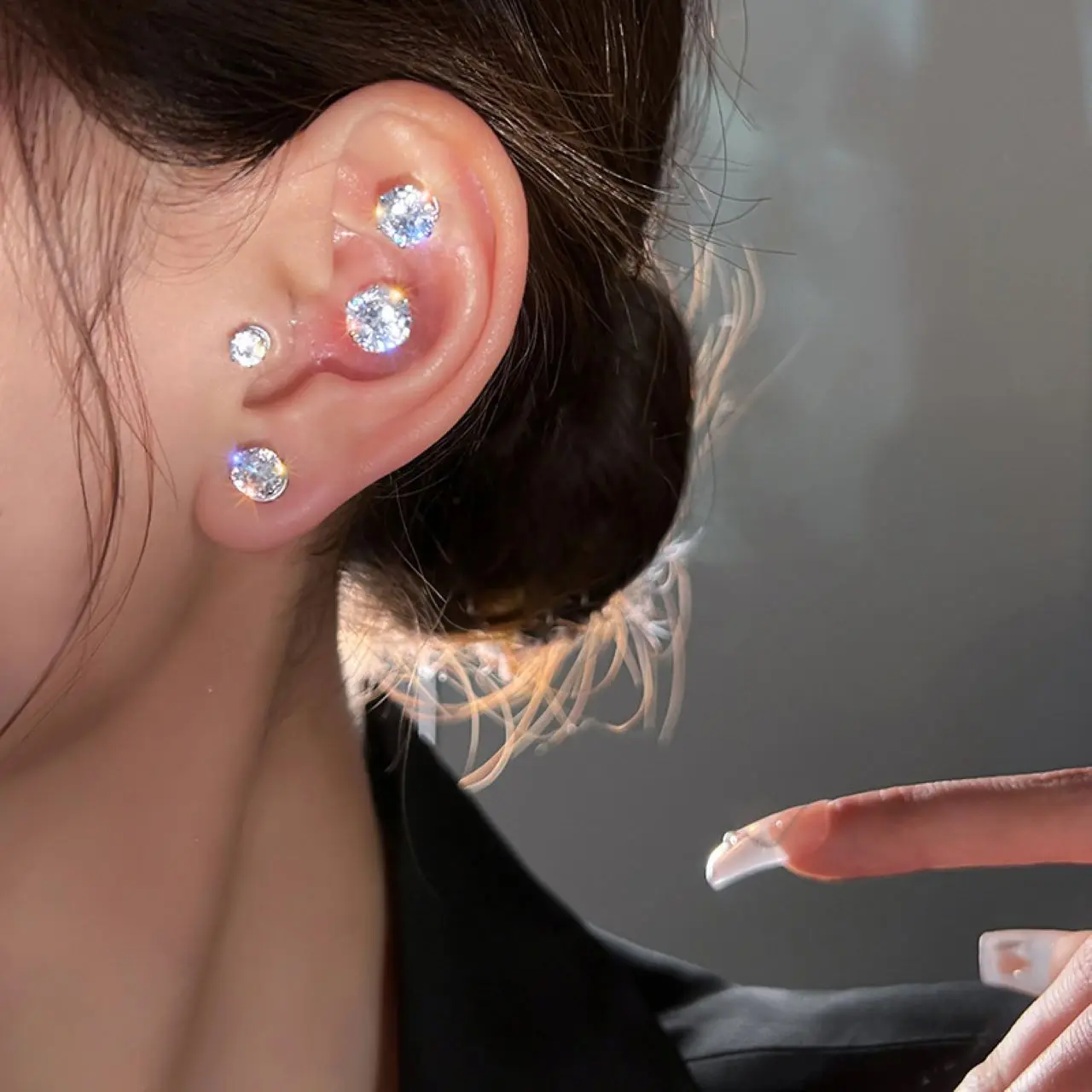Fashion Magnetic Attractive Earbone Stud Earrings for Women Without Piercing Earrings Jewelry
