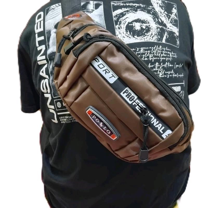 Tas Slempang Pria WB Cowok Bahu Pinggang Pria - Slingbag, Selempang Waistbag keren 1