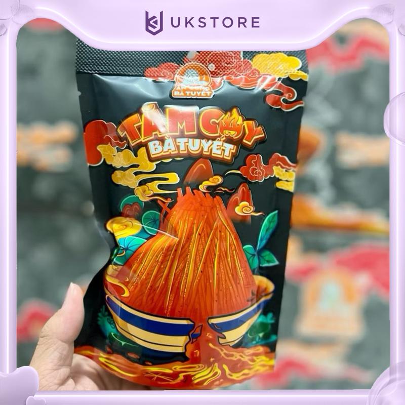 Combo Ăn Cùng Bà Tuyết 30 Gói: 10 Tăm Cay, 10 Snack Sashimi, 10 Nem Nướng Bà Tuyết 5