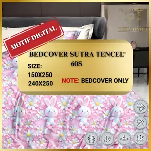 [MOTIF ANAK DIGITAL TERBARU] Sutra Tencel 60S BEDCOVER ONLY ukuran 150x250 & 240x250