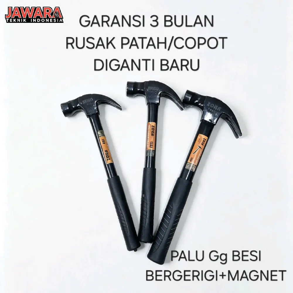 Palu Baja Hammer Martil Gagang Besi Palu Kambing 8 oz 12 oz 16 oz Original Wilmer & Zora Bergaransi Resmi Kualitas Terjamin Kuat Anti Slip