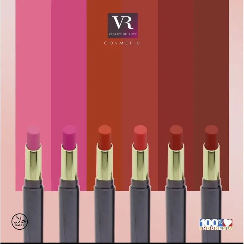 VR LIPSTICK COLORFIX | Lipstik Coloffix | Perwarna Bibir | Violetine Ruty 2