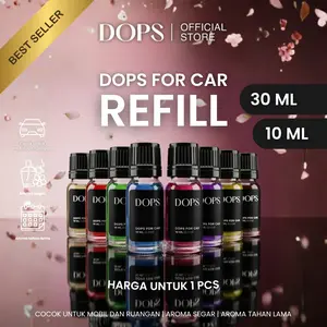 DOPS For Car Refill - Isi Ulang Parfum Gantung Mewah 30ml & 10ml I Melon Vanilla Bubblegum Kopi | Anti mual | TIDAK GRATIS STICKER
