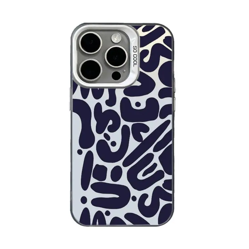 【COD】 Alphabet pattern Premium Matte Hard Casing iPhone 16 pro max 16 plus 15 Pro Max 15 Plus 11 Pro Max 7 Plus 12 Pro Max 13 Pro 14 8 Plus XR XS 14 Pro XS Max 13 Pro Max 11 Pro 12 Pro 14 Pro Max 14 Plus case 5