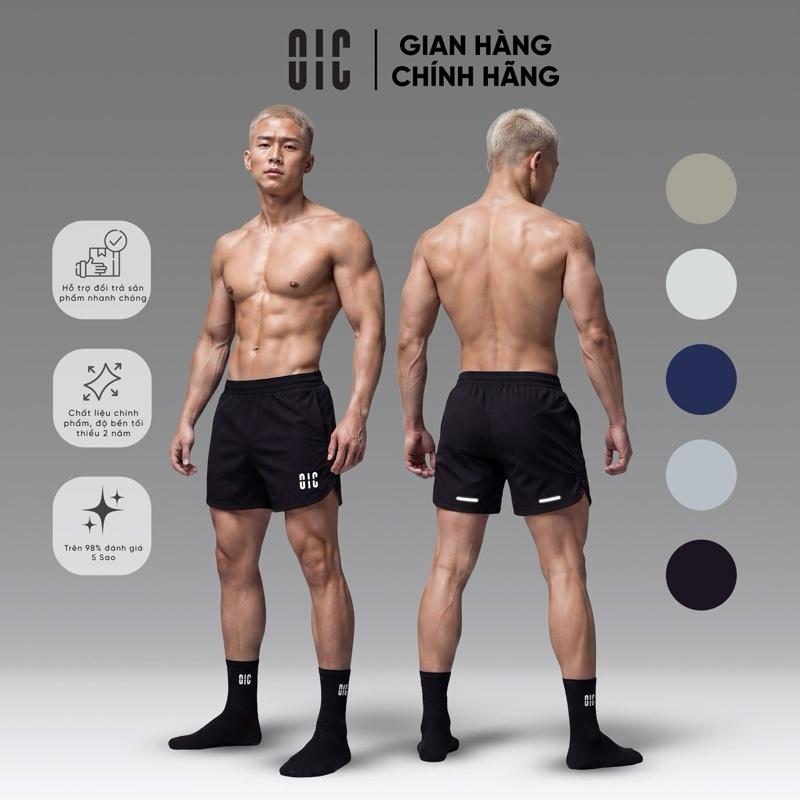 Quần short đùi Xẻ Đắp Tà thể thao nam OIC form ôm vừa,chất thun gió Spandex…