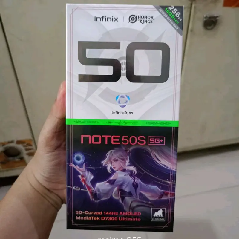 Infinix Note 50S 5G+ 8/256 GB || IP64 || Dimensity 7300 Ultimate || 3D-Curved 144Hz AMOLED || Garansi Resmi 0