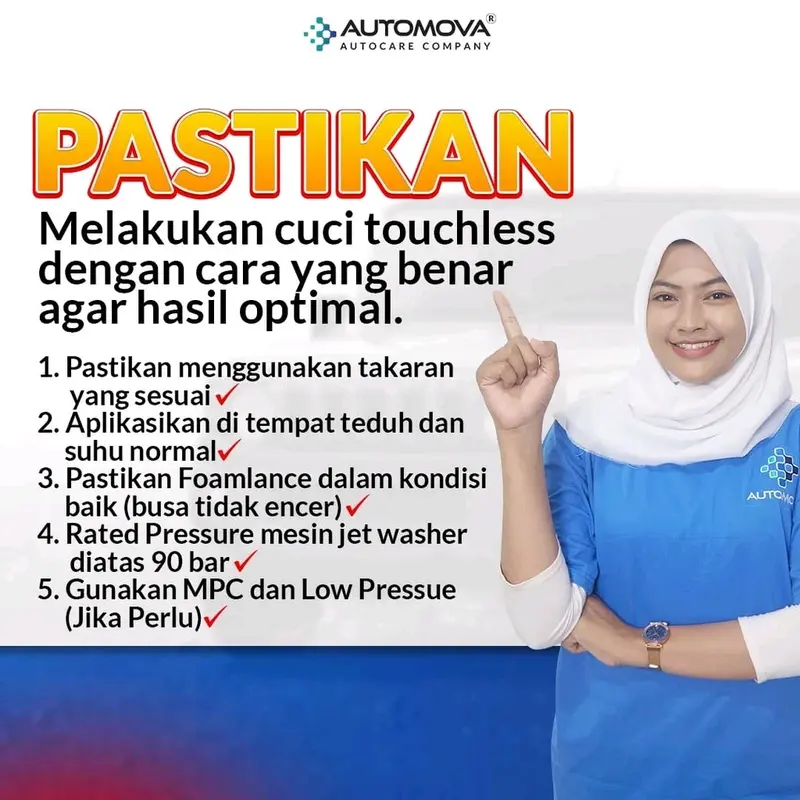 AUTOMOVA - TOUCHLESS SHAMPOO POWER FOAM BLASTER 500ML BY AUTOMOVA - SHAMPOO TANPA SENTUH POWER FOAM BLASTER 500ML - SHAMPOO TANPA SENTUH MOTOR DAN MOBIL 5