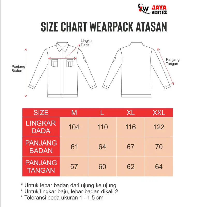 SETELAN WEARPACK SAFETY HITAM LENGAN PANJANG 4