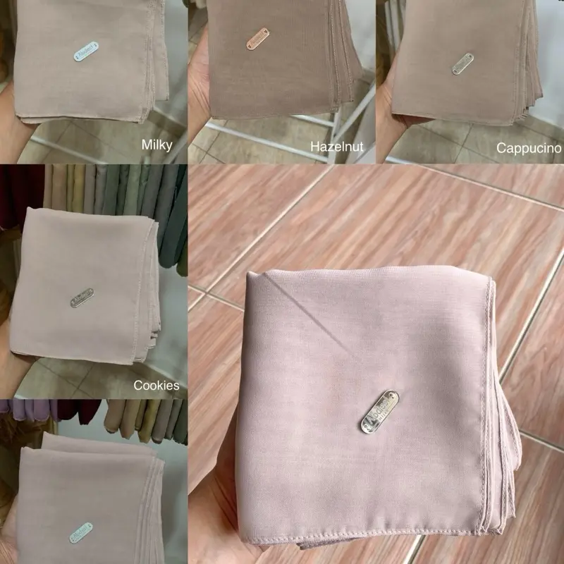 HIJAB PLAIN SQUARE by Alodiest || PART 1 Muslim Kerudung Polycotton Segi Empat Basic 3