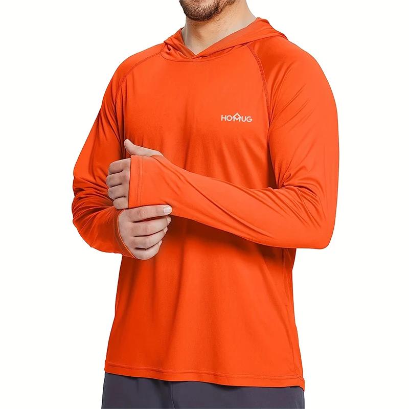 Product Introduction of Sun Protection T-Shirts Mens Long Sleeve Hoodie Casual UV-Proof T-Shirts Breathable Lightweight Quick Dry T shirts Male 9