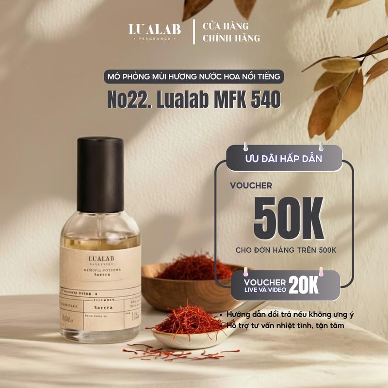 Nước hoa Unisex Lualab MFK 540 30ml phong cách Sang trọng Tinh tế Cuốn hút NO.22