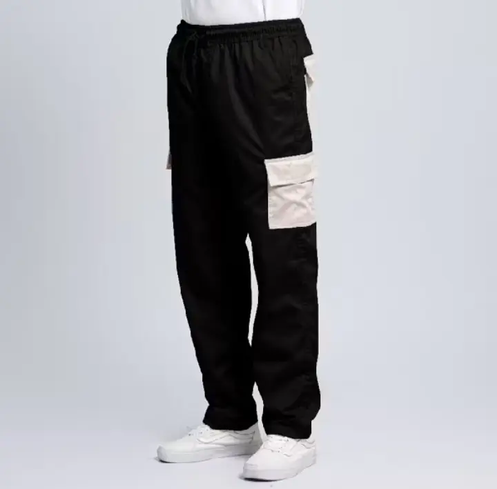 Longpants Celana Panjang Cargo Celana Panjang  Chino Pria Dewasa cargo panjang Casual Karet 1
