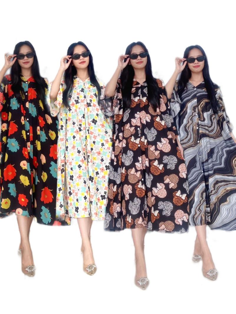 Product Introduction of DASTER SANTAI SANDRINA/SANTAI/MUSIM PANAS Wanita Dress Motif 12