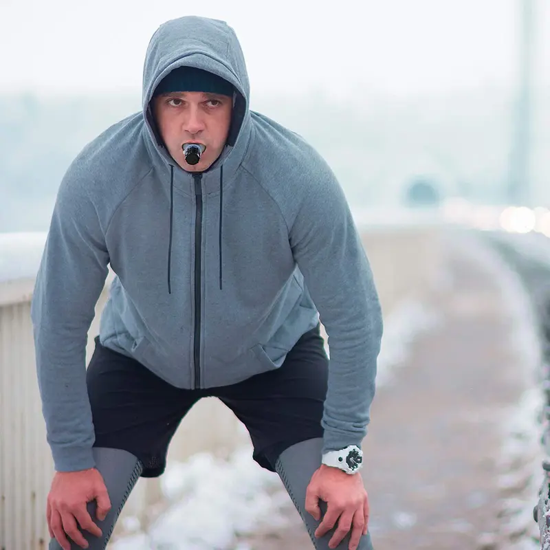 Lung Respirator Fitness Trainer Silikon Breathing Trainer Exercise Alat Latihan Respirator Peralatan 6
