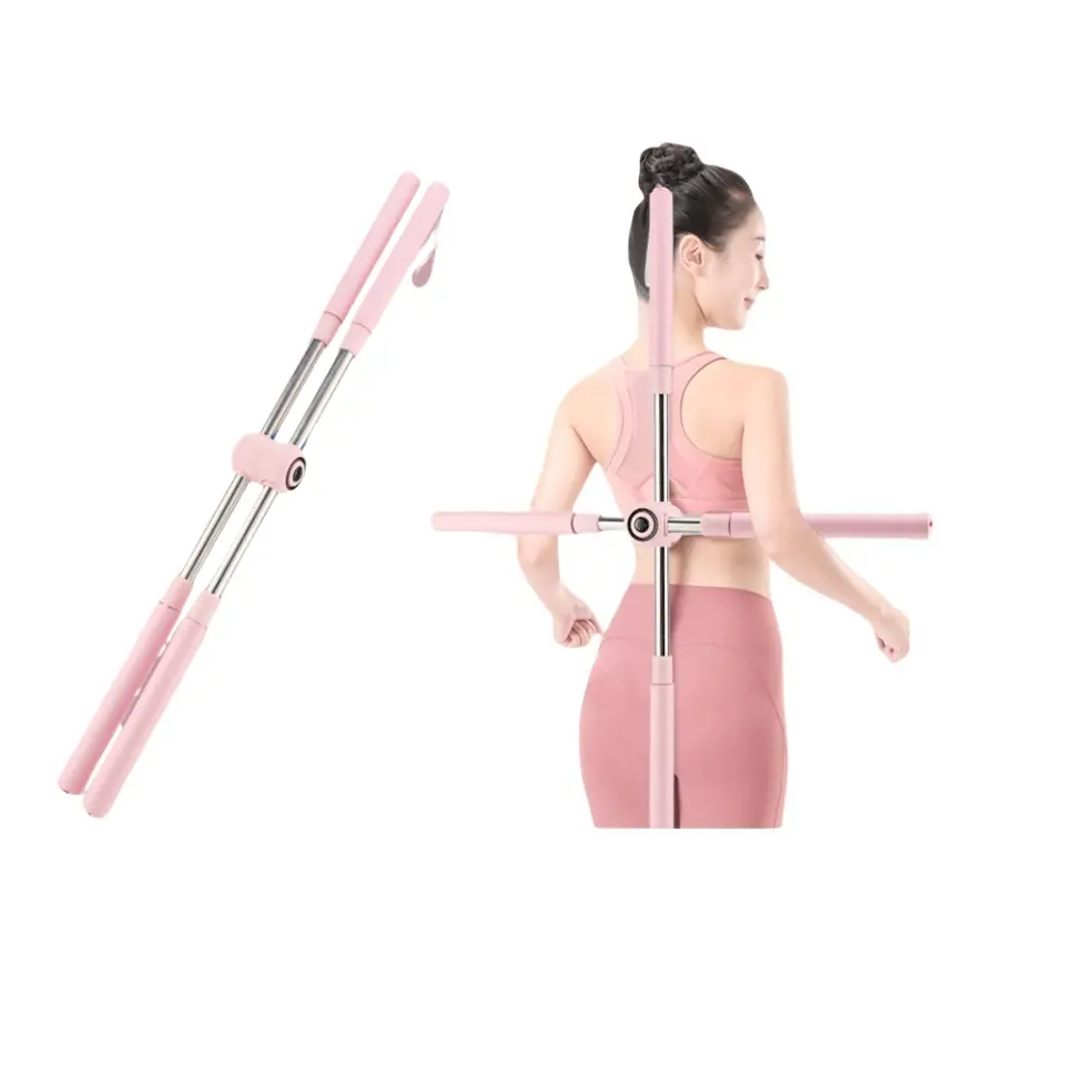 Back Extender - Adjustable Yoga and Pilates Stick for Comfort and Stability - Stretching Aid