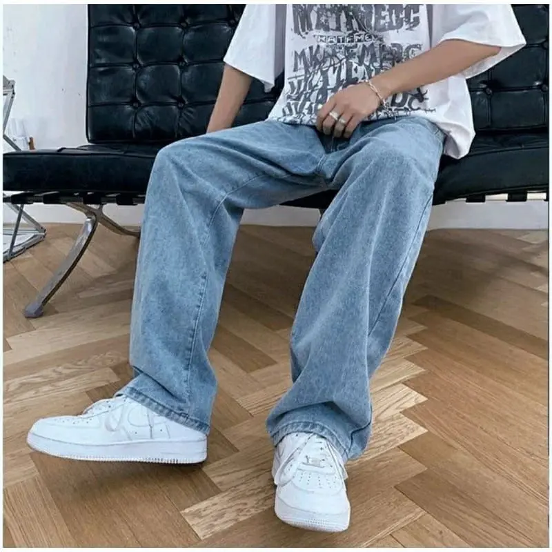 BAGGYPANTS JEANS LOOSE COWO CELANA JEANS GOMBRONG PRIA TERBARU OVERSIZE HITS Basic Denim 4