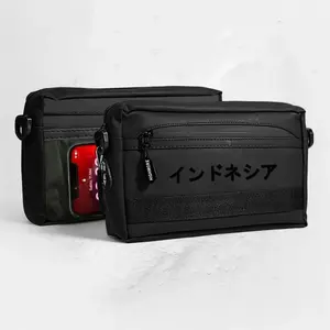 Tas Selempang & Clucth Highmore SM Lite 011 Anti Air Premium - Tas Tangan 3in1 Original Waterproof Hitam Pria Slingbag