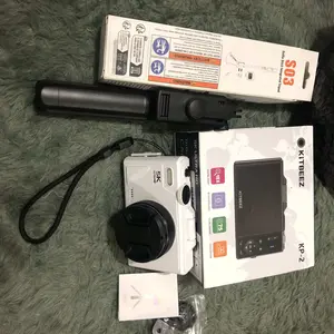 【KiTBEEZ KP-2】Kamera Digital WiFi 5K 75MP, Zoom Digital 18X, Layar Flip 180° untuk Selfie & Vlog, Perekam Video - WD08
