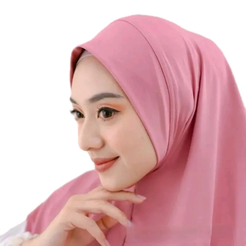 Hijab Instan Jersey Inara Soft Pad / Jilbal Jersey Pinguin Soft Pad doble bahan / Hijab Instan Murah Variasi Kerudung Muslim Rempel