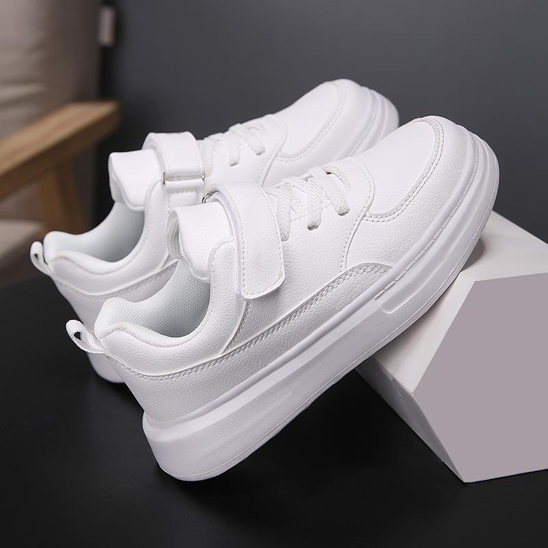 Product Introduction of Children Sneakers Boys Sports Shoes Breathable Lightweight Casual Daily School Kids Shoes Running Walking Sneakers All White 31