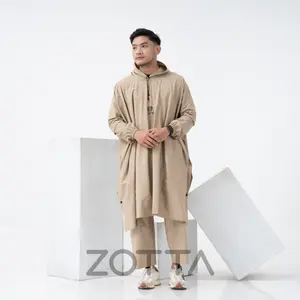 ZOTTA Jas Hujan Ponco Kelelawar Celana Jumbo Tebal