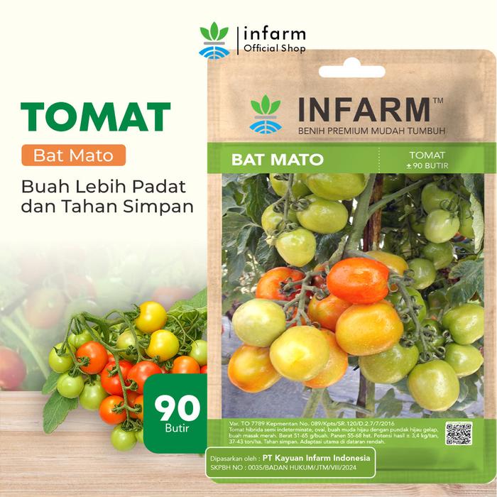 Gambar INFARM - Benih Tomat Batmato Unggul, Bibit Sayuran Buah Tomat Hibrida Bibit Tomat Super Premium dari Infarm Kota Surabaya Tokopedia