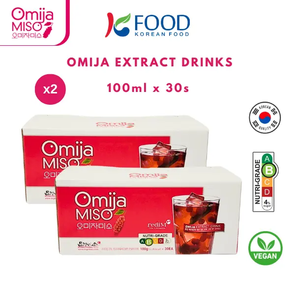 MGMiso Omija Extract Drinks Korean Healthy Berry Drink juice cleanse Beverage Flavour 30sx2