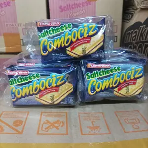 KHONG GUAN Saltcheese Combociz Biskuit Rasa Keju dengan Krim Krim 17g - Snack Lezat untuk Camilan Sehari-hari