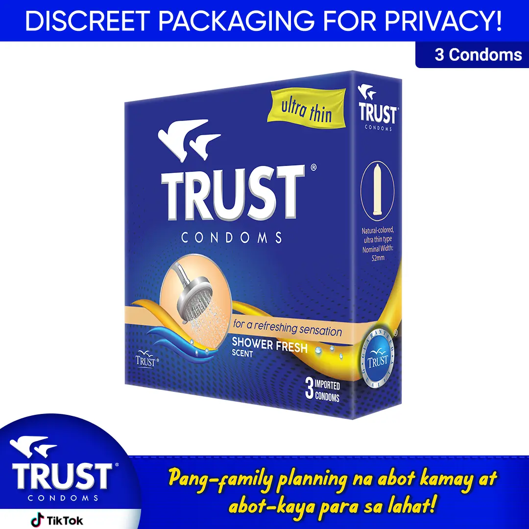 Trust Condoms Ultra Thin Shower Fresh Scent by 3's, Pack of 1