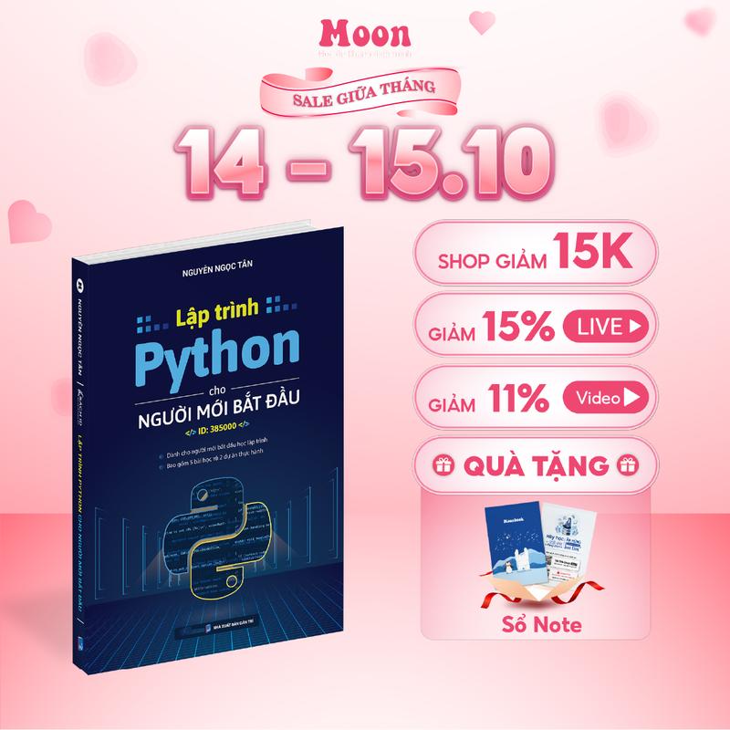 Sách lập trình Python cơ bản, cho người mới bắt đầu Moonbook