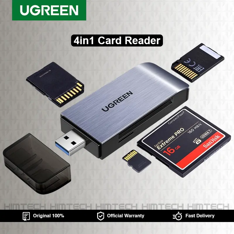 UGREEN 50540 Memory Card Reader 4in1 USB 3.0 CF SD TF MS OTG Data