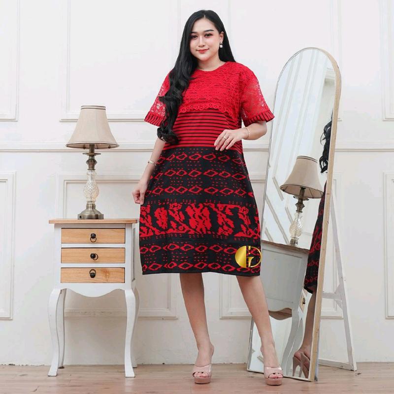 Zona Batik Imam Dres wanita dres cewek atasan wanita Batik halus elegan nyaman Gamis Kerja Katun Panjang Baju 0