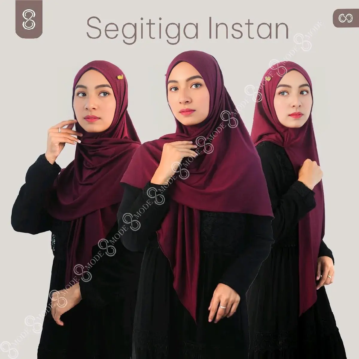 Z&S MODE segitiga instan jersey label akrilik