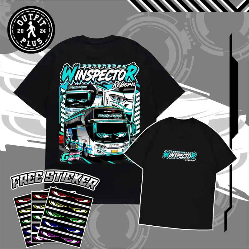 Kaos Anak Bus Mania Strobo Edition FREE STIKER - Baju Busmania Cotton Combed 24s Pria Wanita Unisex 3