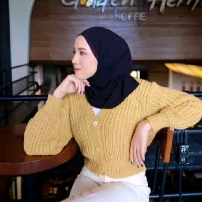Olivia Cardigan Crop Cardi / Cardigan Rajut Wanita Premium / Cardigan Olivia Cardy Crop / Eiren Crop Cardy / Cardigan Rajut 5