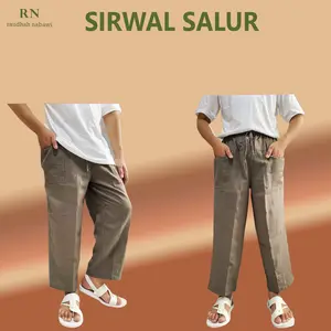Celana Sirwal Salur Celana Pria Pangsi Cingkrang Celana Sholat Celana Muslim Haji