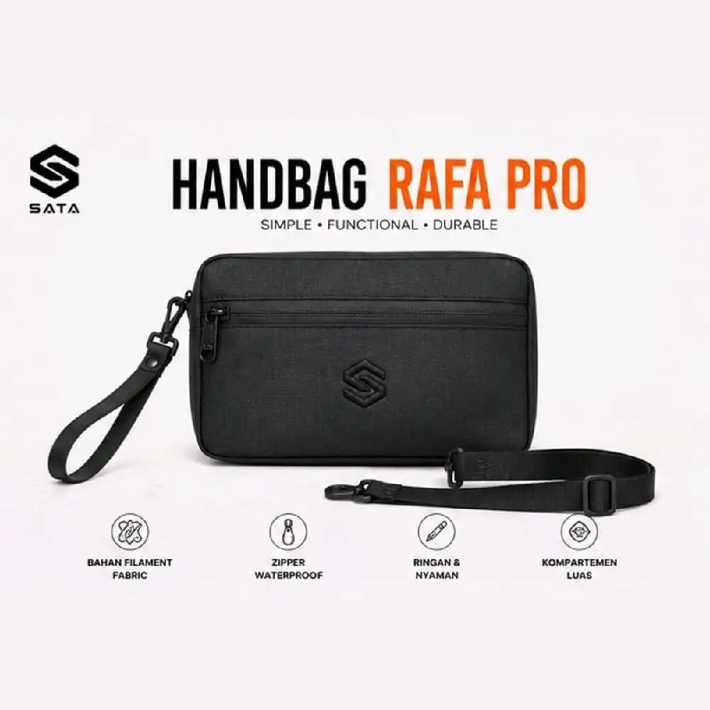 SATA - Handbag Rafa Pro Tas Pria Waterproof Tahan Bara Api Tas Selempang Pria Clutch Bag Tas Tangan