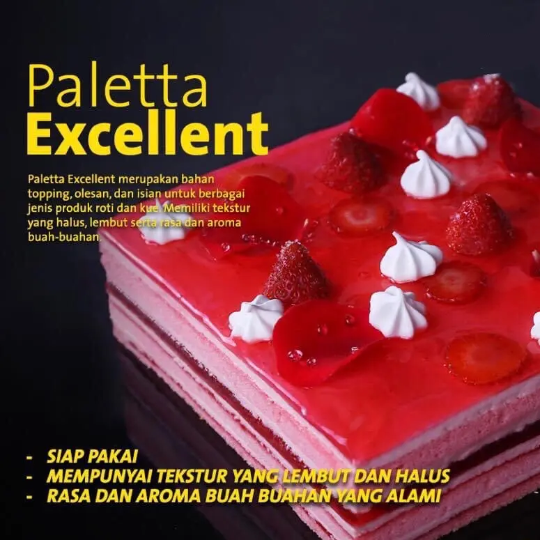 ￼Zeelandia Paletta Excellent Strawberry 500g Selai Stroberi 1